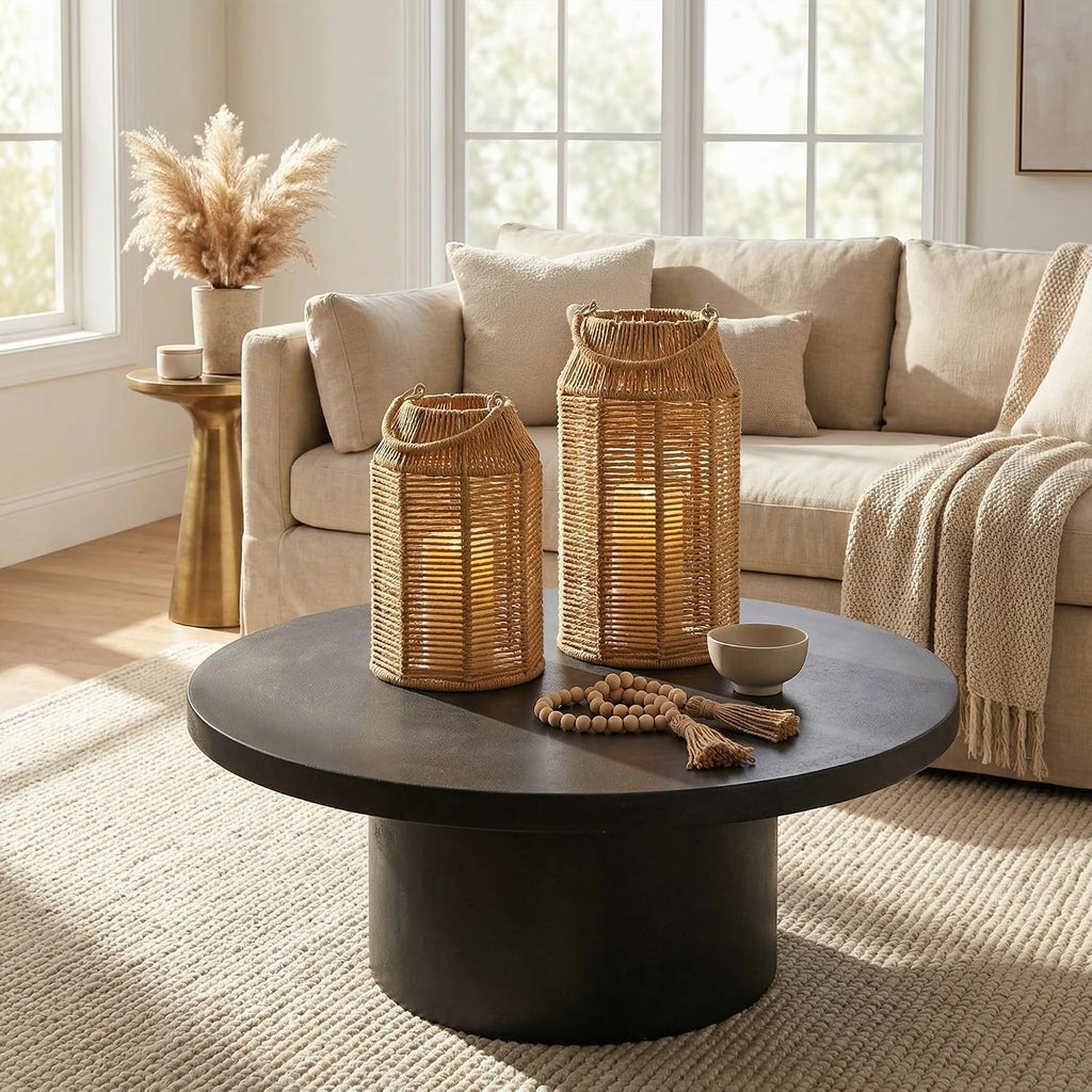 Natural Jute Boho Lanterns