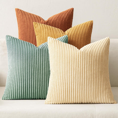 Corduroy Decorative Throw Pillow Covers